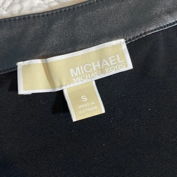 Michael Kors Cold Shoulder Black Top - Picture 6 of 9